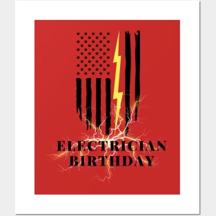 electrician birthday Posters and Art